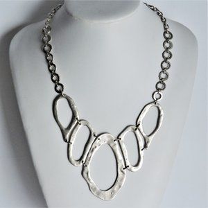 SAZZU Necklace Montreal Designer Silver Metal
